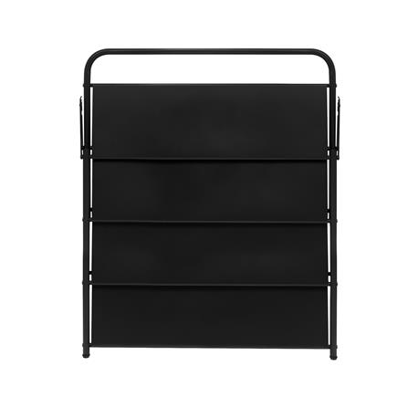 4-TIER SHOE RACK STACKO BRISK 70X23X70.5CM BLACK [EXCLUSIVE FROM HOMEPRO THAILAND]