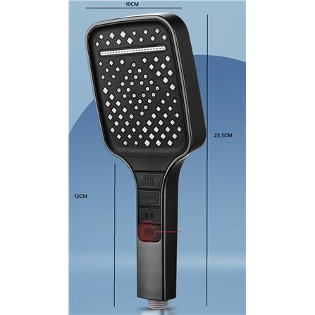 COSSY PLUS HAND SHOWER SET CP-HSS 3 MODE HIGH PRESSURE BLACK