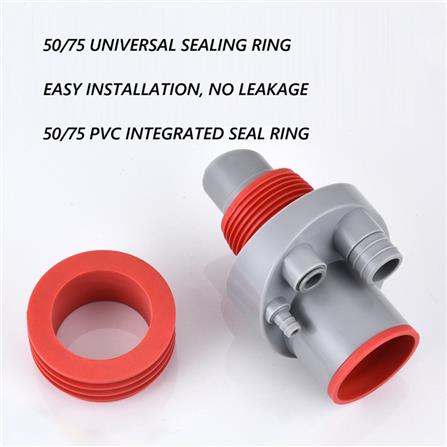 COSSY PLUS DRAIN CONNECTOR RED GREY