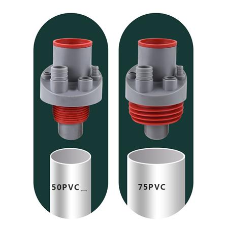 COSSY PLUS DRAIN CONNECTOR RED GREY