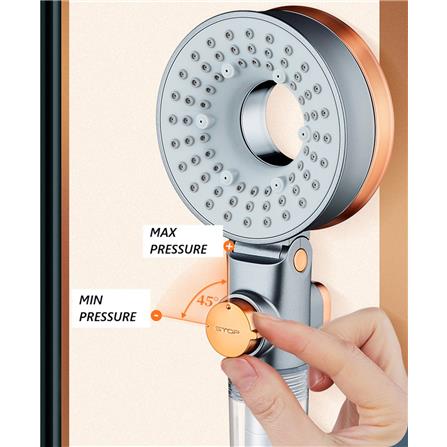 COSSY PLUS HAND SHOWER CP-DR TWO SIDE CHLORINE REMOVAL 3 MODE HIGH PRESSURE WITH 3 FILTER