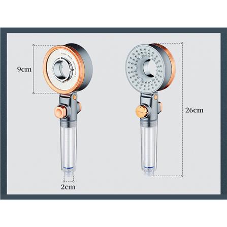 COSSY PLUS HAND SHOWER CP-DR TWO SIDE CHLORINE REMOVAL 3 MODE HIGH PRESSURE WITH 3 FILTER