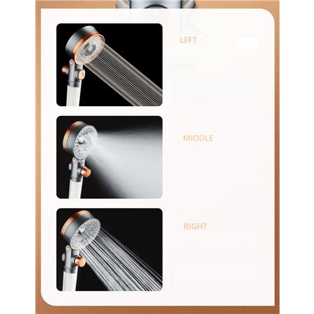 COSSY PLUS HAND SHOWER CP-DR TWO SIDE CHLORINE REMOVAL 3 MODE HIGH PRESSURE WITH 3 FILTER