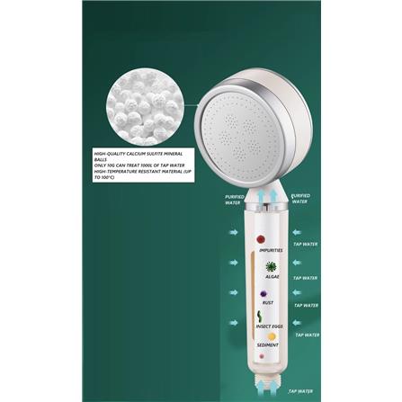 COSSY PLUS HAND SHOWER CP-DC-W CHLORINE REMOVAL WITH 3 FILTER WHITE