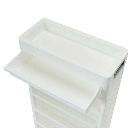 5-TIER BOOKSHELF STACKO TORI 40X18X77CM WHITE [EXCLUSIVE FROM HOMEPRO THAILAND]