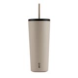 MONTIGO SENSE CUP 22OZ 650ML WITH STRAW LID, STONE GREY