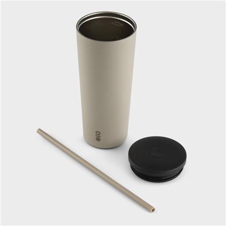 MONTIGO SENSE CUP 22OZ 650ML WITH STRAW LID, STONE GREY