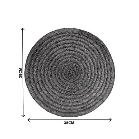 KECH PLACEMAT ROUND 38CM - DARK BROWN