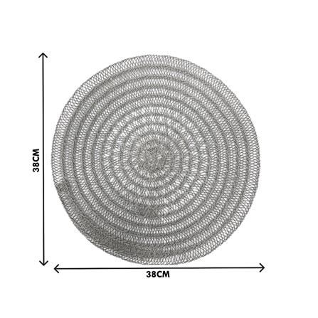 KECH PLACEMAT ROUND 38CM - GREY