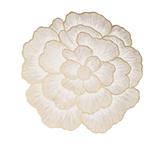 KECH PLACEMAT FLOWER SHAPE 38CM -WHITE/GOLD