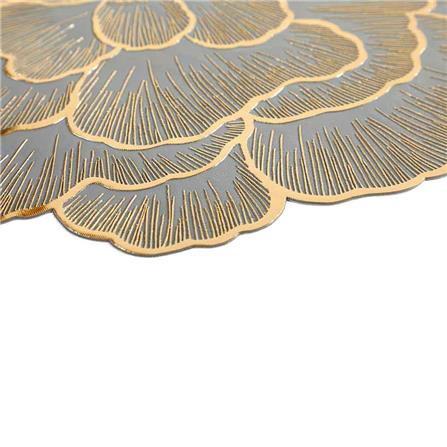 KECH PLACEMAT FLOWER SHAPE 38CM -BLUE/GOLD