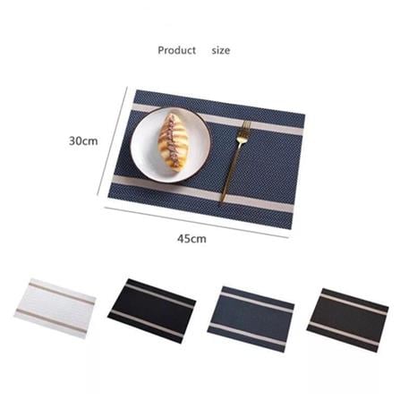 KECH PLACEMAT RECTANGLE 45X30CM - BLACK