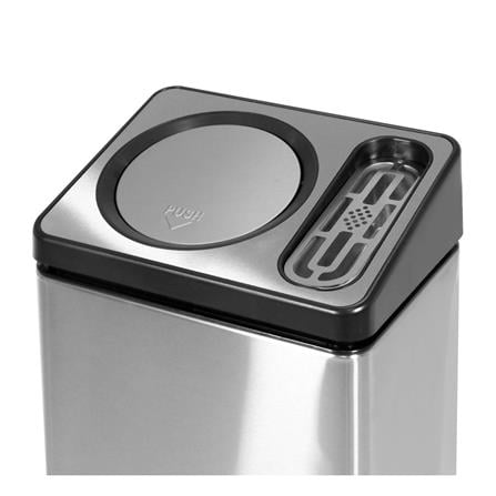 RECTANGULAR DUSTBIN WITH ASHTRAY ACCO 30L GREY [EXCLUSIVE FROM HOMEPRO THAILAND]