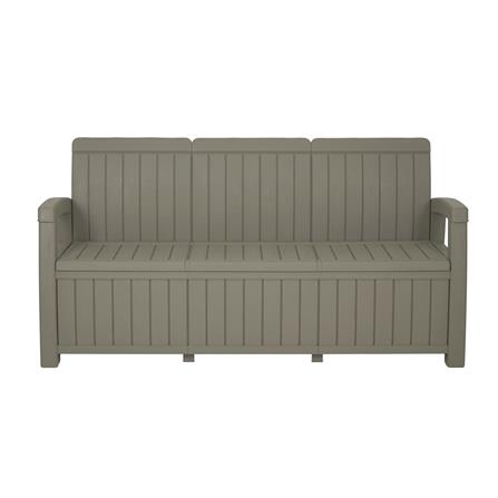 OUTDOOR STROAGE BENCH SPRING PORTOLA 3-SEATER LIGHT BROWN [EXCLUSIVE FROM HOMEPRO THAILAND]