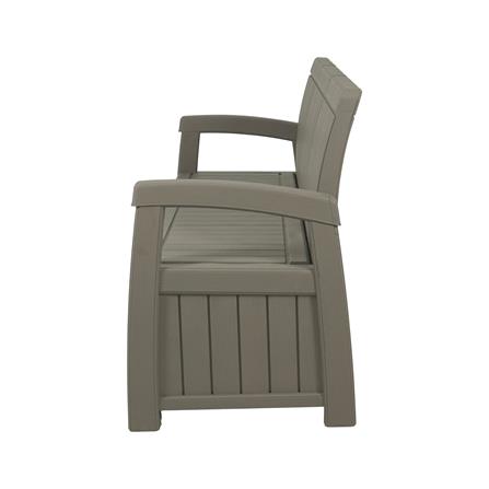 OUTDOOR STROAGE BENCH SPRING PORTOLA 3-SEATER LIGHT BROWN [EXCLUSIVE FROM HOMEPRO THAILAND]