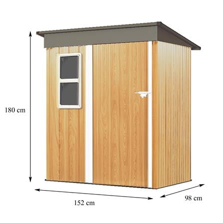 GALVANIZED STORAGE SHED OPAQUE SPRING HUNTER 152X98CM [EXCLUSIVE FROM HOMEPRO THAILAND]