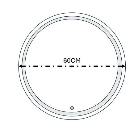 MOYA LED MIRROR GLC RD60NIS-TSLED D 3-COLOR ROUND