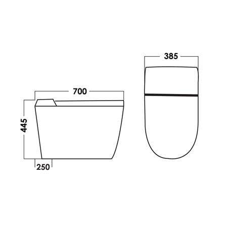 SORENTO 1P TOILET SRTWC193 ELECTRONIC PULSE