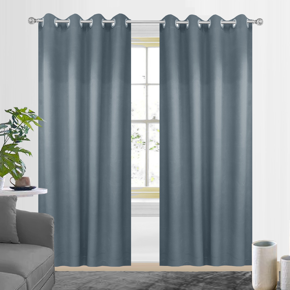 HOME LIVING STYLE CURTAIN EYELET HENDRIX 150X250CM GRAY