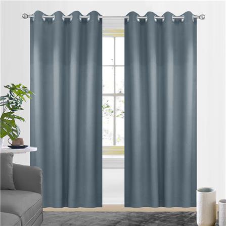 HOME LIVING STYLE CURTAIN EYELET HENDRIX 150X250CM GRAY