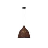 BRIGHT OBJECTIVE BO PENDANT LAMP 14016 CF 350MM E27 DARK BROWN