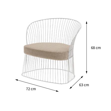 4-SEATER PATIO SOFA SET SPRING BURLY WHITE/BEIGE [EXCLUSIVE FROM HOMEPRO THAILAND]