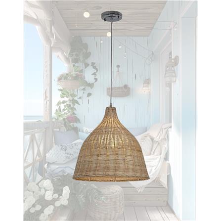 BRIGHT OBJECTIVE PENDANT LAMP 14016 BW 350MM E27 LIGHT BROWN