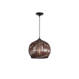 BRIGHT OBJECTIVE PENDANT LAMP 14056 CF 400MM E27 DARK BROWN