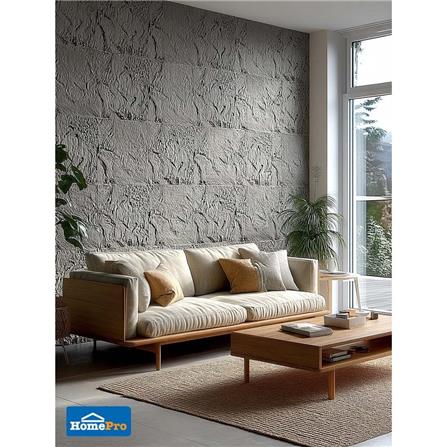 PU DECORATIVE WALL PANEL 60x120CM TARA ROCK STONE BLACK [EXCLUSIVE FROM HOMEPRO THAILAND]