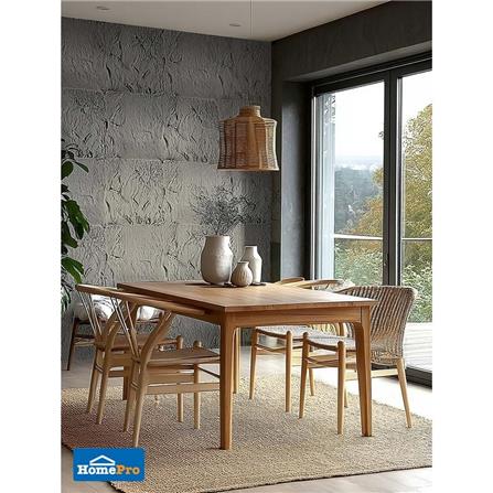 PU DECORATIVE WALL PANEL 60x120CM TARA ROCK STONE BLACK [EXCLUSIVE FROM HOMEPRO THAILAND]