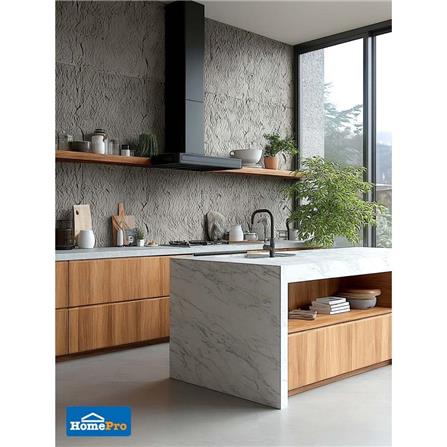 PU DECORATIVE WALL PANEL 60x120CM TARA ROCK STONE BLACK [EXCLUSIVE FROM HOMEPRO THAILAND]