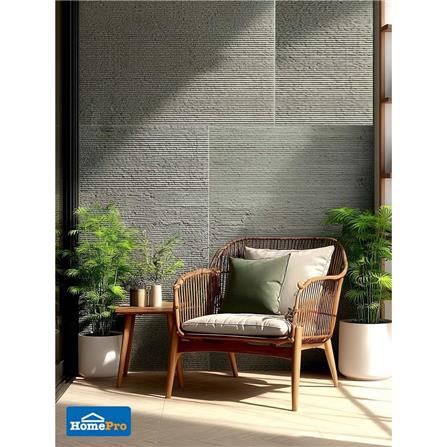 PU DECORATIVE WALL PANEL 60x120CM TARA LAVA STONE WHITE [EXCLUSIVE HOMEPRO THAILAND]