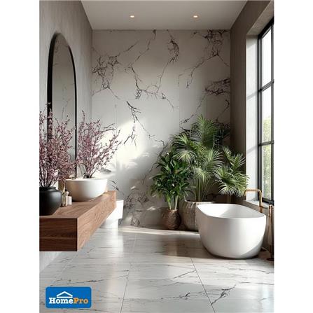 DECORATIVE WALL PANEL 122x244CM TARA VANETO WHITE [EXCLUSIVE FROM HOMEPRO THAILAND]