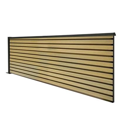 SUNSHIELD PRIVACY FENCE SET-B 200X60CM OAK