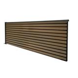 SUNSHIELD PRIVACY FENCE SET-B 200X60CM WALNUT