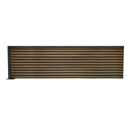 SUNSHIELD PRIVACY FENCE SET-B 200X60CM WALNUT