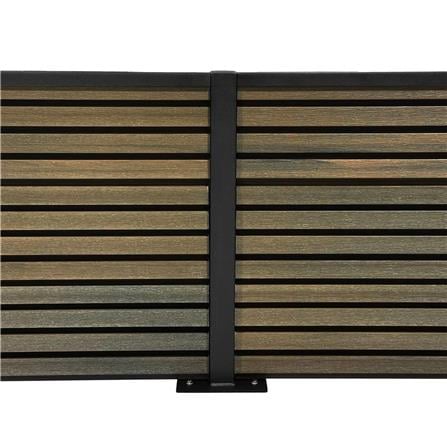 SUNSHIELD PRIVACY FENCE SET-B 200X60CM WALNUT