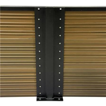 SUNSHIELD PRIVACY FENCE SET-B 200X60CM WALNUT