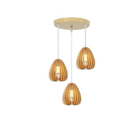 BRIGHT OBJECTIVE PENDANT LAMP 17056/3 LIGHT BROWN