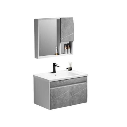 AKRON COUNTER WASHBASIN 5IN1 6624A-80-B018 LIGHT GREY 80CM