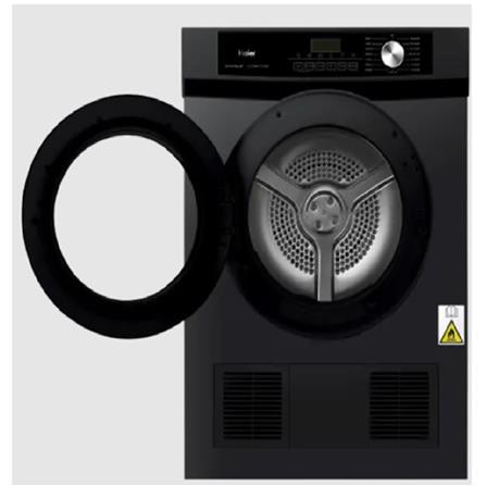 HAIER FRONT LOAD VENTING DRYER HD80-V939S 8KG BLACK