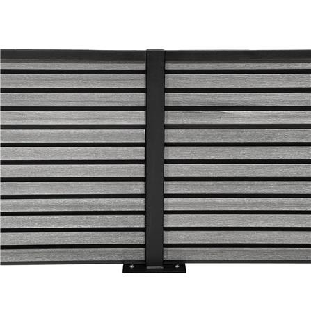 SUNSHIELD PRIVACY FENCE SET-B 200X60CM GREY
