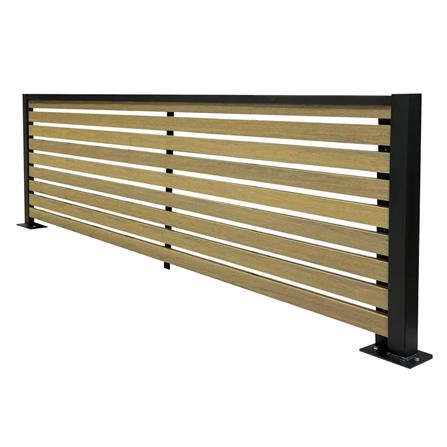 SUNSHIELD PRIVACY FENCE SET-A S90 200X60CM OAK