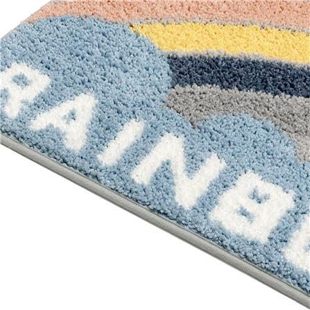 HOME LIVING STYLE RUG RAINBOW 45X70CM GRAY