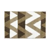 HOME LIVING STYLE RUG ZIG ZAG 45X70CM BROWN