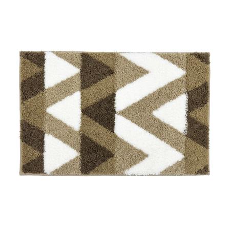 HOME LIVING STYLE RUG ZIG ZAG 45X70CM BROWN