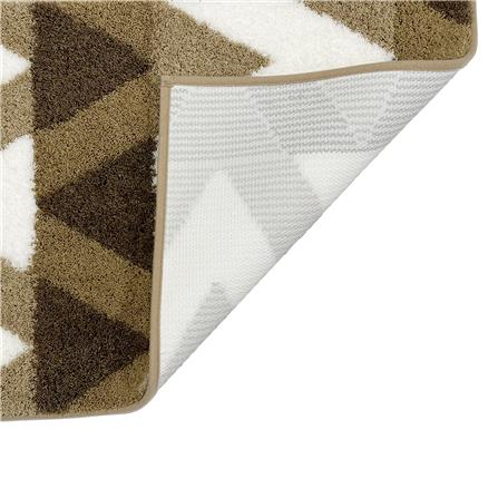 HOME LIVING STYLE RUG ZIG ZAG 45X70CM BROWN