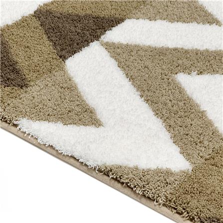 HOME LIVING STYLE RUG ZIG ZAG 45X70CM BROWN