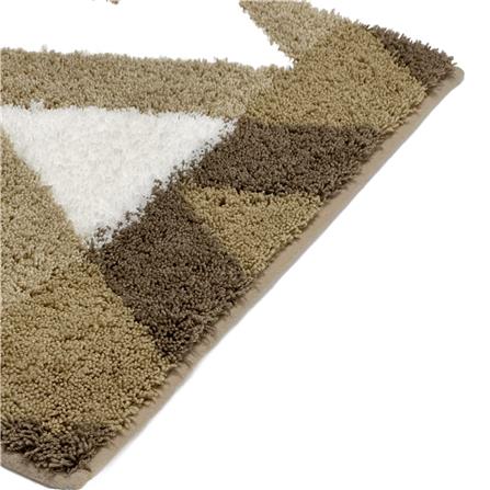 HOME LIVING STYLE RUG ZIG ZAG 45X70CM BROWN