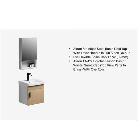 AKRON COUNTER WASHBASIN 5IN1 6638-40-A025 WOOD